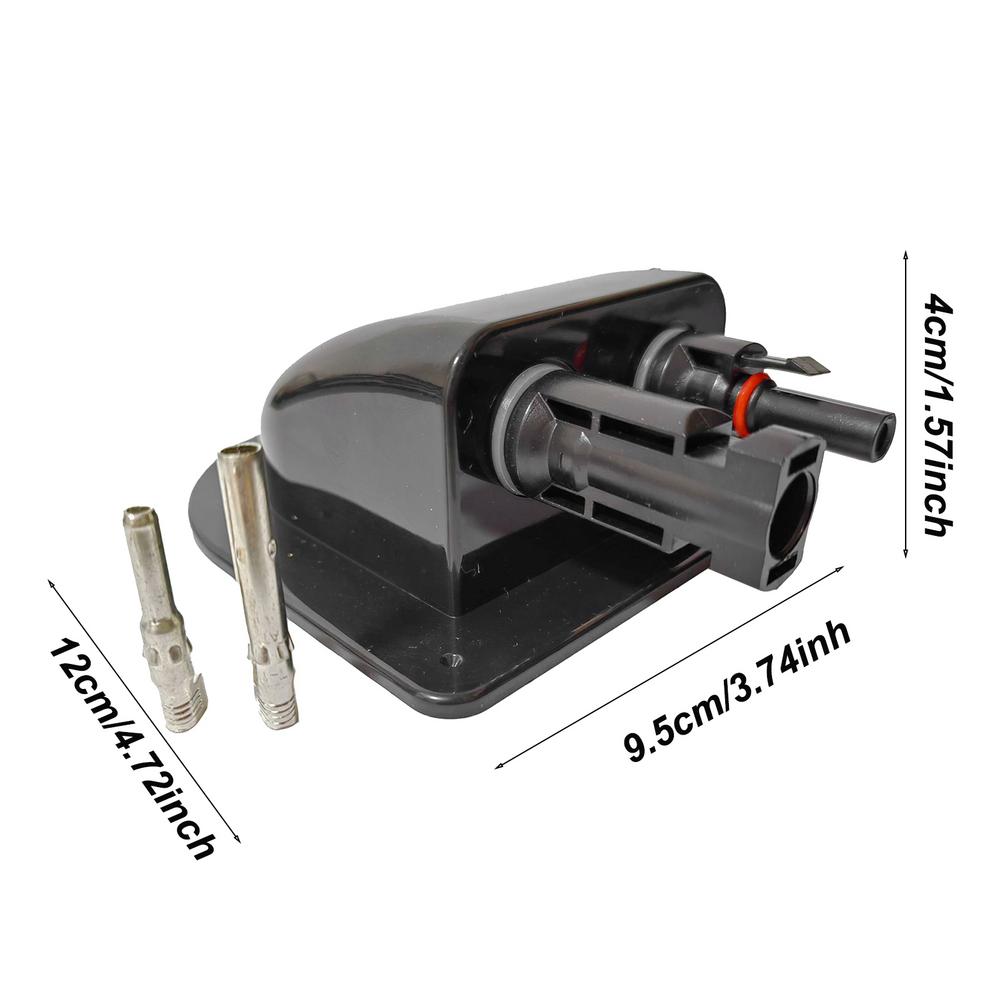 RV Doppelkabel-Einführungsverschraubung Solarpanel Dachkabel-Einführungsverschraubung Kabel Wohnmobil Weiß Doppelloch RV Yacht Autozubehör
