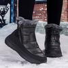 Snow Boots Womens Winter Ankle Boots Ladies Warm Fur Lined Booties Thickening Shoes Zip Flat Sneakers Outdoor Booties