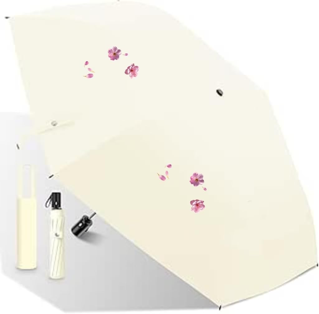 Automatic Opening and Closing Foldable Super for 200g One-touch Parasol, Umbrella, Portable, Water-repellent, Ultra-lightweight, Women/men/children,
