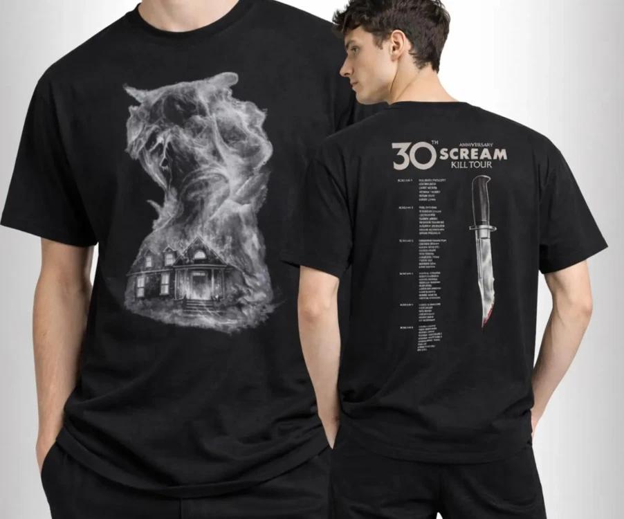 Scream 7 Kill Tour Shirt, 30th Anniversary Scream Kill Tour Unisex T- Shirt 3XL