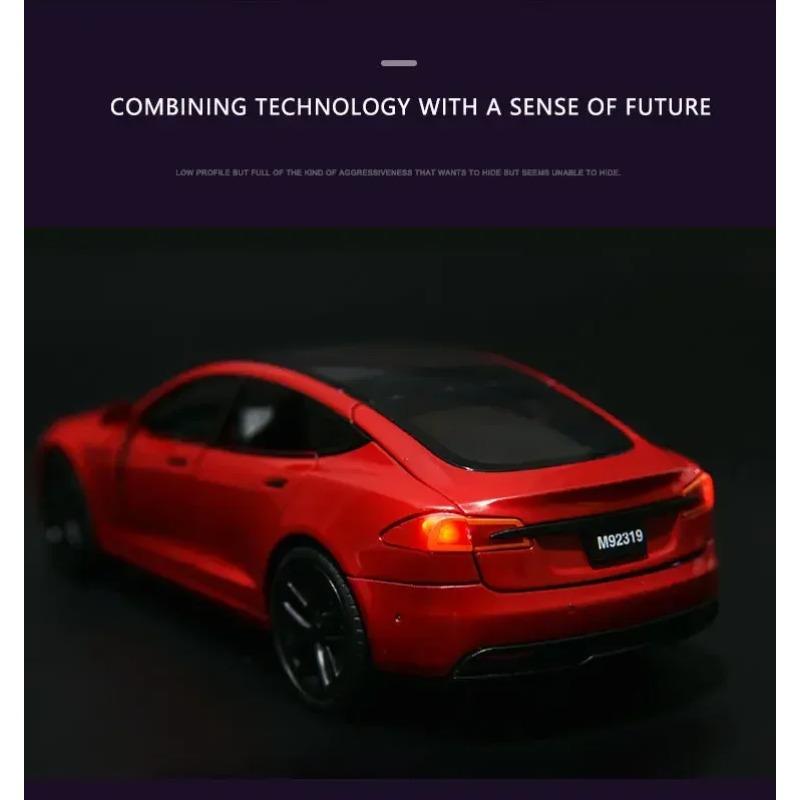 1/24 Tesla ΜΟΝΤΕΛΟ Y Κράμα Μοντέλο αυτοκινήτου Χυτό μέταλλο Παιχνίδι όχημα Μοντέλο αυτοκινήτου Προσομοίωση Συλλογή Ήχος Φως Παιδικό παιχνίδι Δώρο
