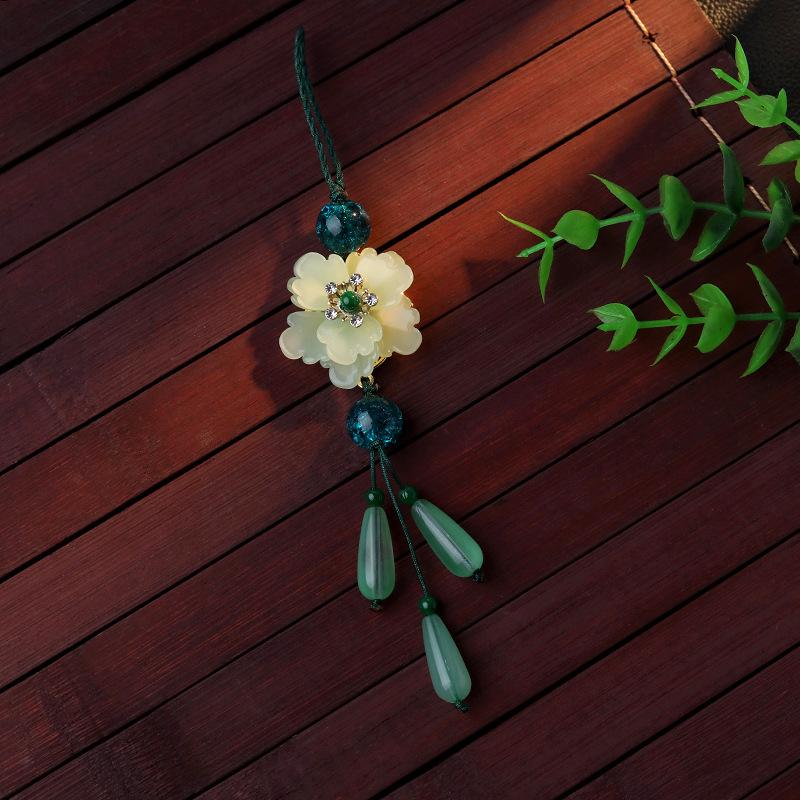 Original Chinese exquisite cheongsam, press placket pendant, female fringed pendant, ancient Hanfu, Chinese classical high-end accessories