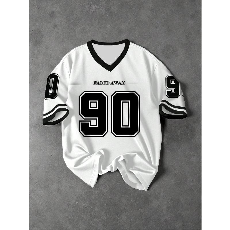 Men's Sports NB.90 Printed Casual T-Shirt Quick-Dry Oversized Shirt Tracksuit Football Jersey Fashionable Casual Sportswear Tees