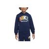 Sportswear Powder Play Soft Fleece Pullover Hoodie Kids Hoodies Dark-Navy HQ7944-410