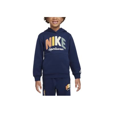 Sportswear Powder Play Soft Fleece Pullover Hoodie Kids Hoodies Dark-Navy HQ7944-410