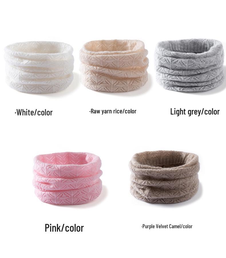 Cashmere Neck Warmer: 100% Pure Cashmere, Hollow Knit, Fashionable Warm Scarf