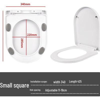 TLXT Thickened U-Shaped Slow-Close Toilet Seat