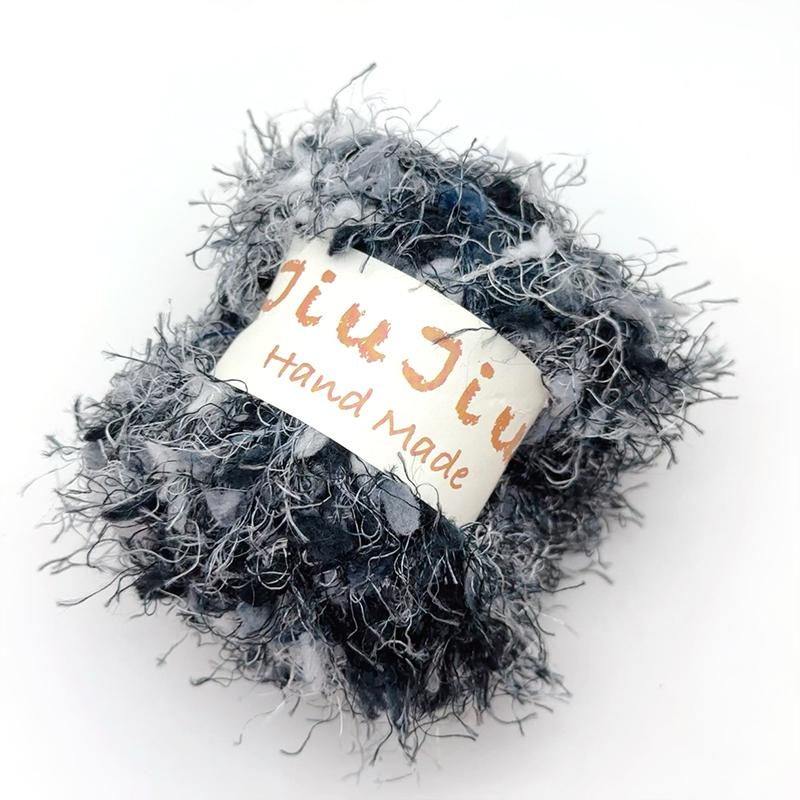 50g Knitted Clothing Accessories DIY Weaving Feather Bean Thread Multi Color Mixed Cute Feather Craft Material