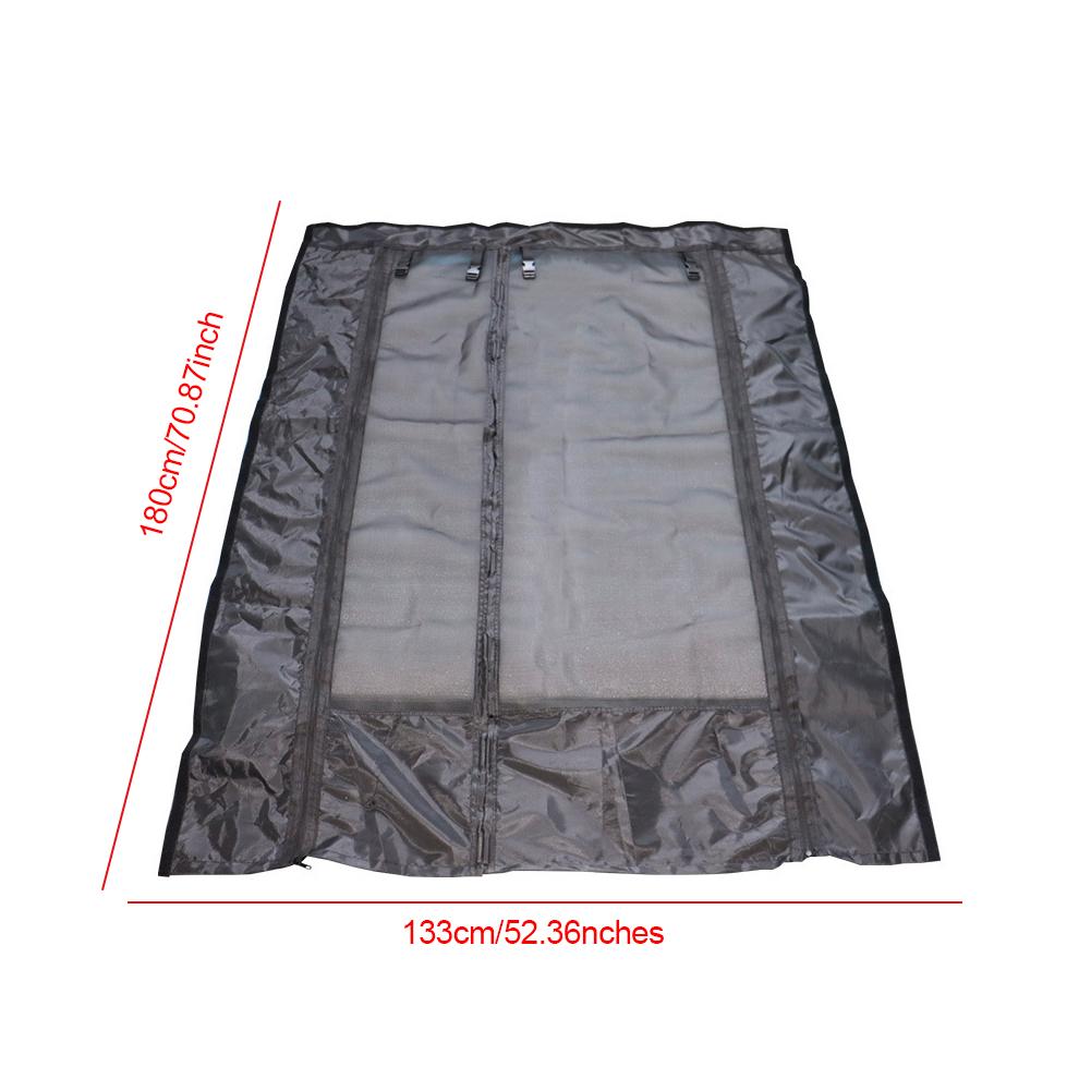 Magnetischer Wohnwagen-Türvorhang mit Reißverschluss Wohnwagen Fliegengitter RV Mückenschutz Türvorhang für Camper Schiebetür Hinten