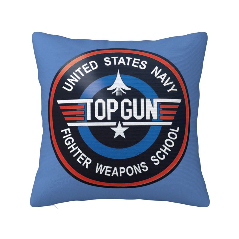 Tom Cruise Maverick Film Top Gun Cushion Covers Soft Luxury Pillow for Sofa