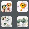 20Pcs Green Color Fake Eucalyptus Plants Decoration Artificial Plants Bouquets  Wedding Decor