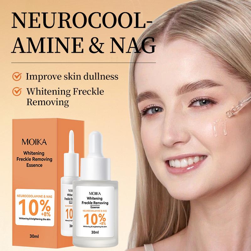 MOIKA Whitening Freckle Removing Essence Skin Tone Serum Fade Acne Mark Brightaening Beauty Skin Care Products 30ml