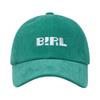 BIRL Embroidered Corduroy Ball Cap -GREEN