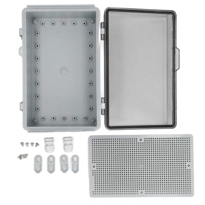 Vodotesná elektrická rozvodná krabica 175x275x110mm IP67 ABS plastová elektrická projektová skriňa s