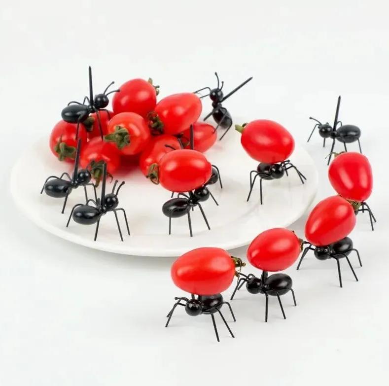 

12-Piece Ant-Themed Fruit Fork Set One Size