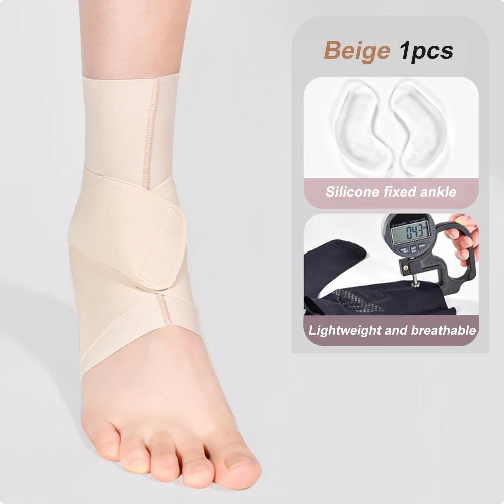 1Pcs Ankle Compression Support For Men Women Elastic Sprain Foot Sleeve Protector Fitness Basketball Football Running
