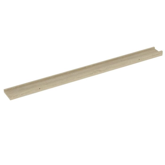 VidaXL Étagères murales 2 pcs Chêne Sonoma 100x9x3 cm
