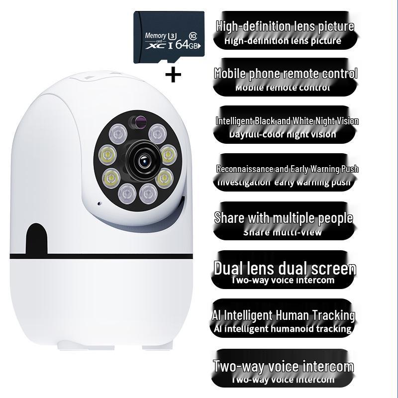 360° Wide Angle Night Vision Wireless Pet & Baby Monitor Camera
