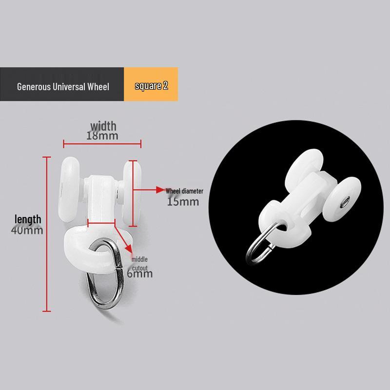 Curtain Track Pulley Hook Accessories for Old-Fashioned Curved Track Rails