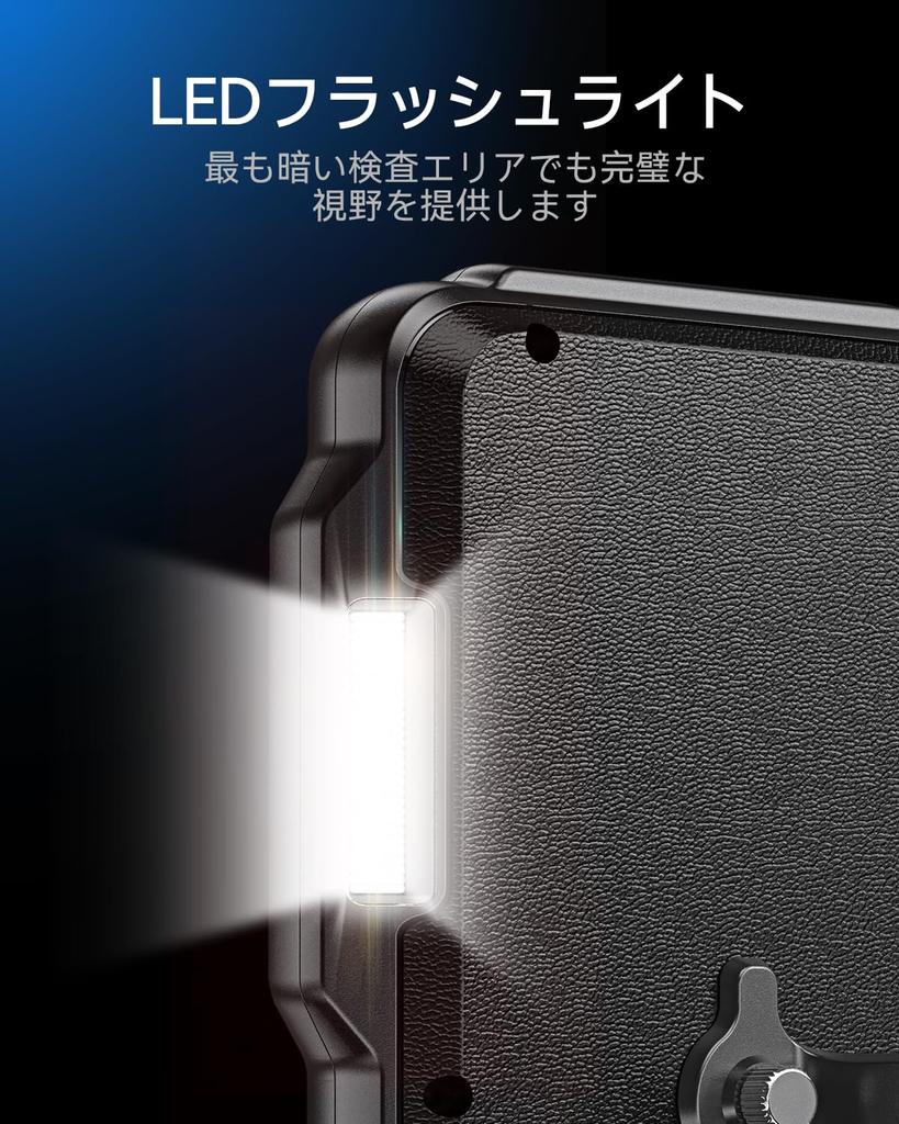 Teslong Industrial Endoscope Dual Fiberscope with IPS 1080P Inspection IP67 Waterproof Snake 7 LED 5m and for and Home Construction Inspections