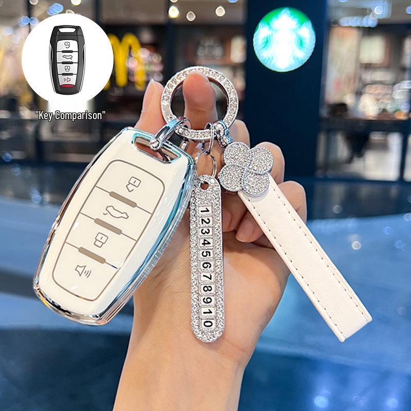 Key Cover for 2024 Haval Big Dog: Fits 23mm Chitu H6, 22mm New H9 Buckle, 19mm Old M6 Case - Simple Design