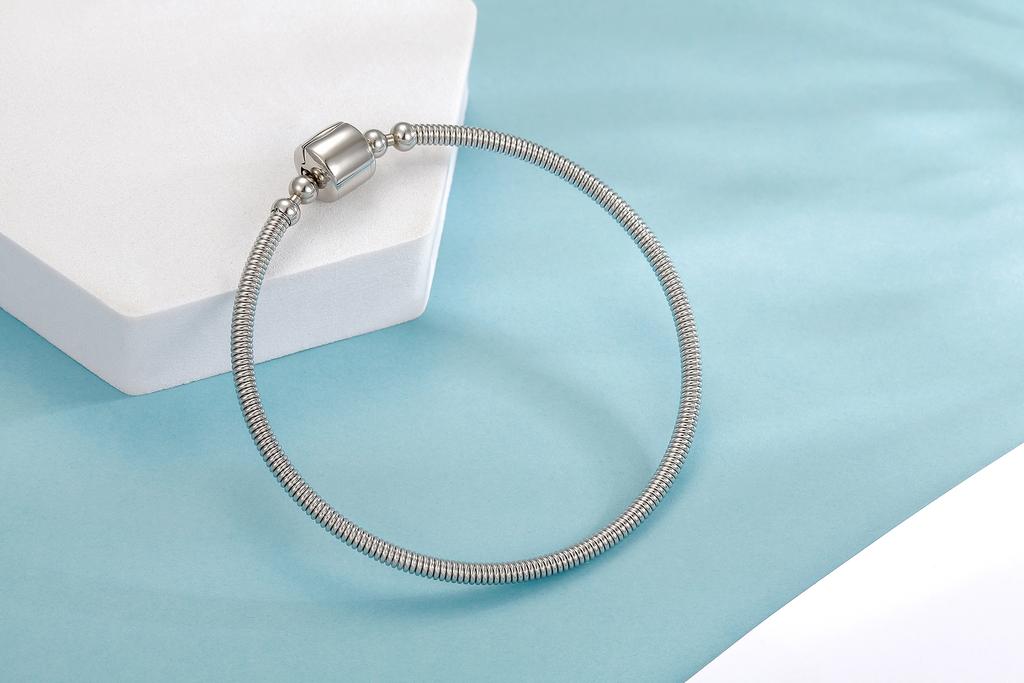 Pandora Style Modular Bracelet For Pandora Steel 21 Cm