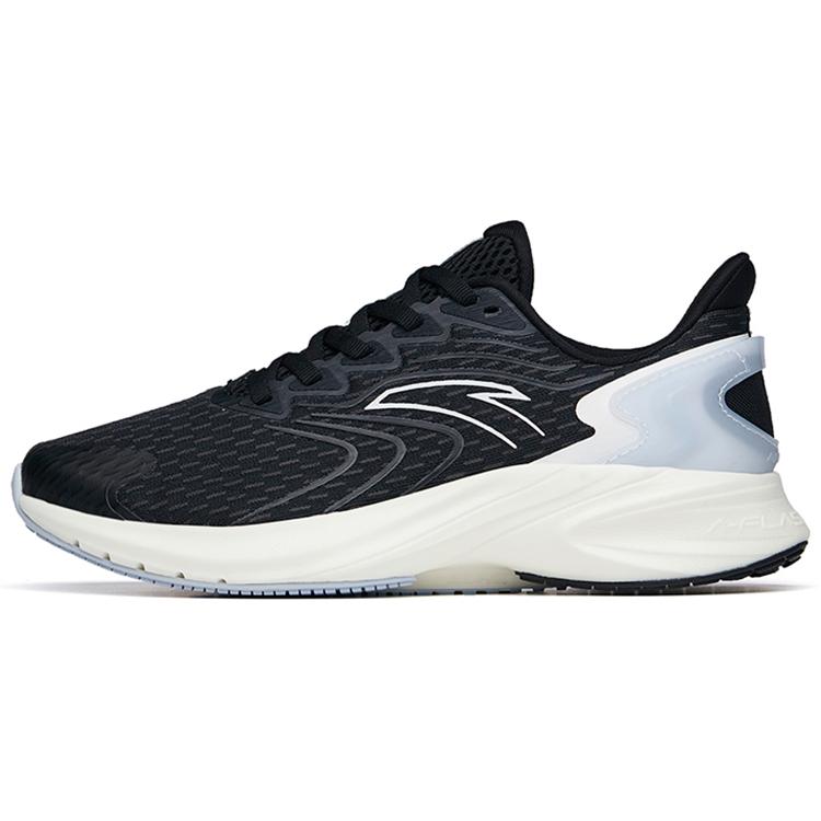 New Anta Running Collection Anti Slip Wear Resistant Low Top Running Shoes Women's Black Purple 122225585-8