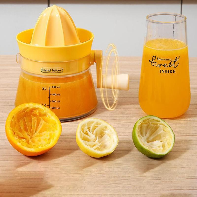 Hand Juicer Portable Orange Lemon Squeezer Multifunctional Manual Citrus Juicer Fruit Residue Separator Home Kitchen Fruit Tool