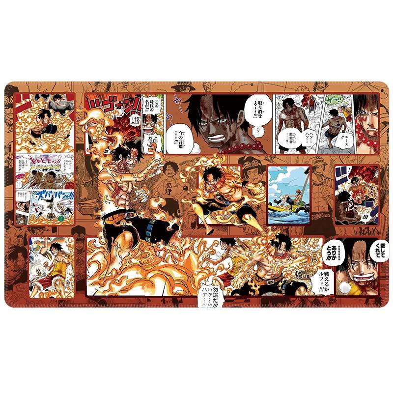 One Piece Yamato TCG Playmat with LifeCostDeck Zones for Card Game