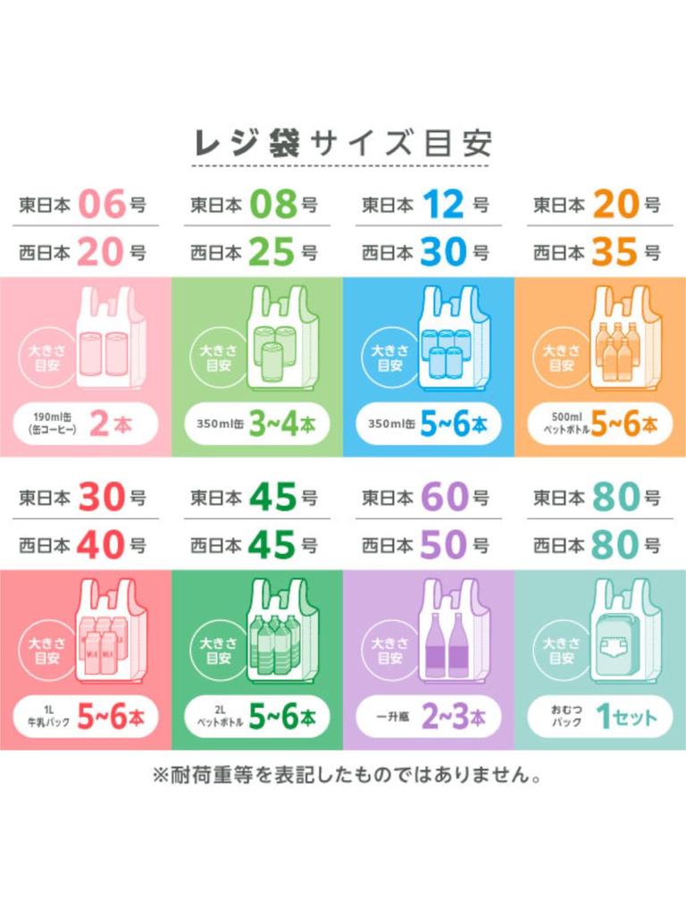 Resource Saving Plastic Bag 45 Japan Translucent 100 Pieces Width 44 Depth X Height 53 Cm Thickness Mm JAPACK'S No. (West No. 45) (29.5 + 14.5) 0.017