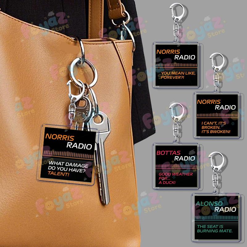 Portachiavi Accessori Borsa Ciondoli Auto Portachiavi Meme Motorsport Formula Uno Gioielli Fan Amici Regalo