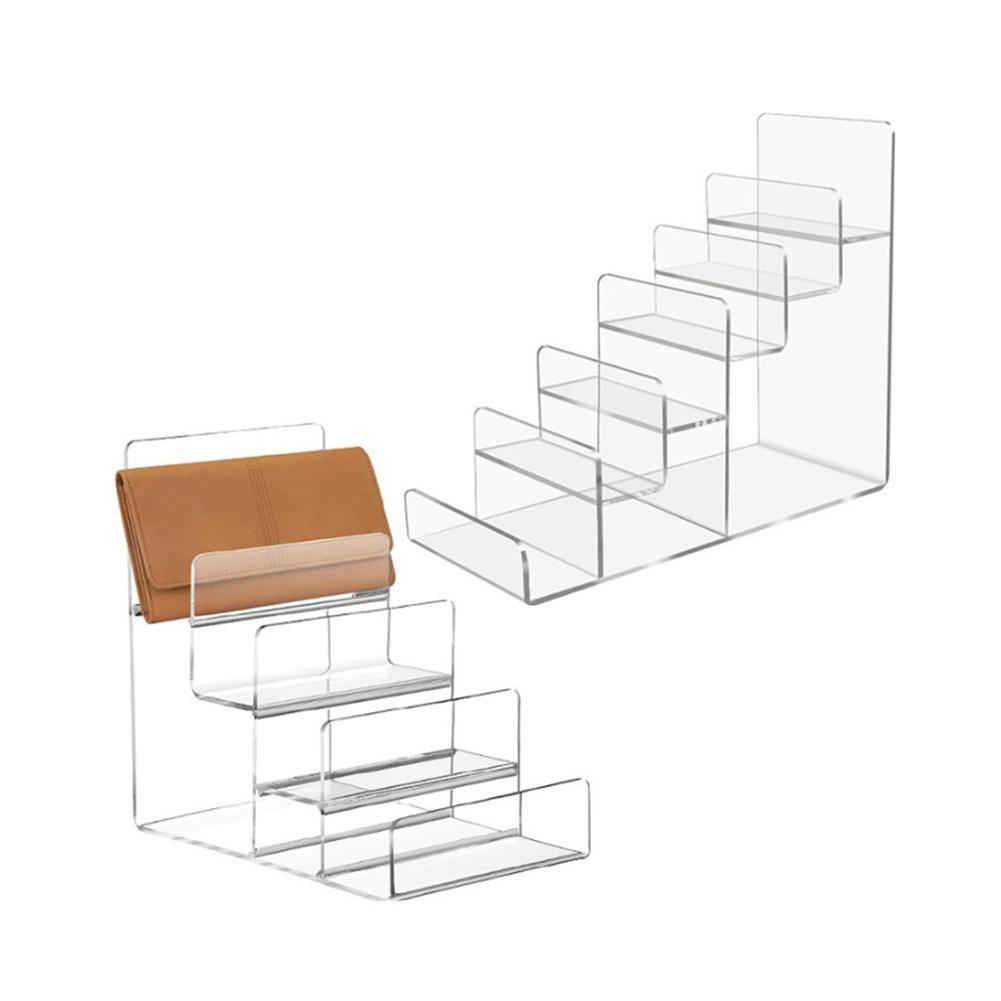 6-Tier Display Stand Acrylic Wallet Display Stand Clear View