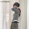La Chapelle Women's Faux Two-Piece Long Sleeve Base Shirt