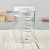 Plastic Measuring Cup with Lid V-shaped Spout Mixing Pitcher Easy to Pour