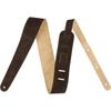 Fender Suede Reversible Strap 2” Brown Tan Adjustable Guitar Strap