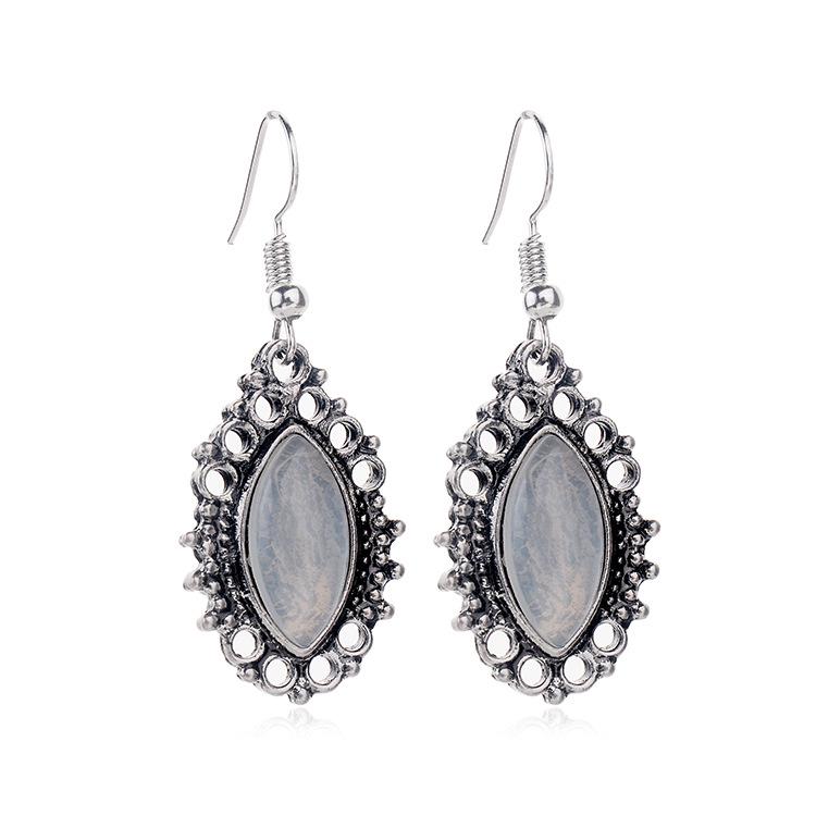 European & American Retro Marquise Cut Stud Earrings - Fashion Jewelry