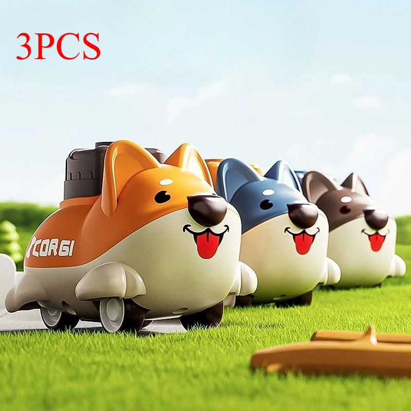 Press and Go Car Toys for Toddlers Baby Push Go Animal Dog Puppy Cars for Infant Play Race Vehicle First Birthday Toy Gifts