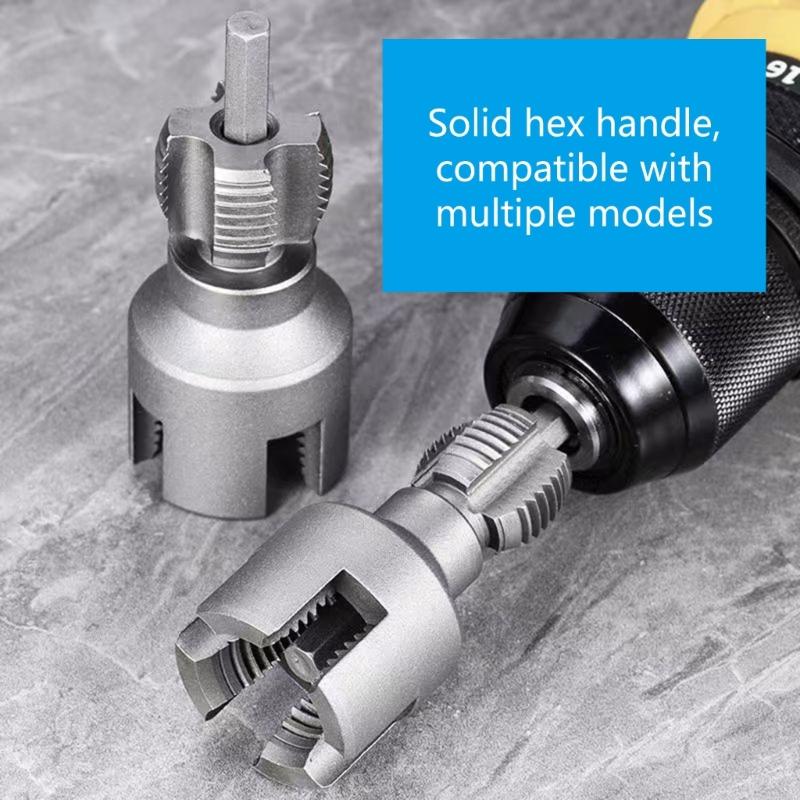 PVC Thread Maker Tool 1/2inch 3/4inch PVC Pipe Threading Dies Plumbing Tool for Professional Cutting Pipe Threaders