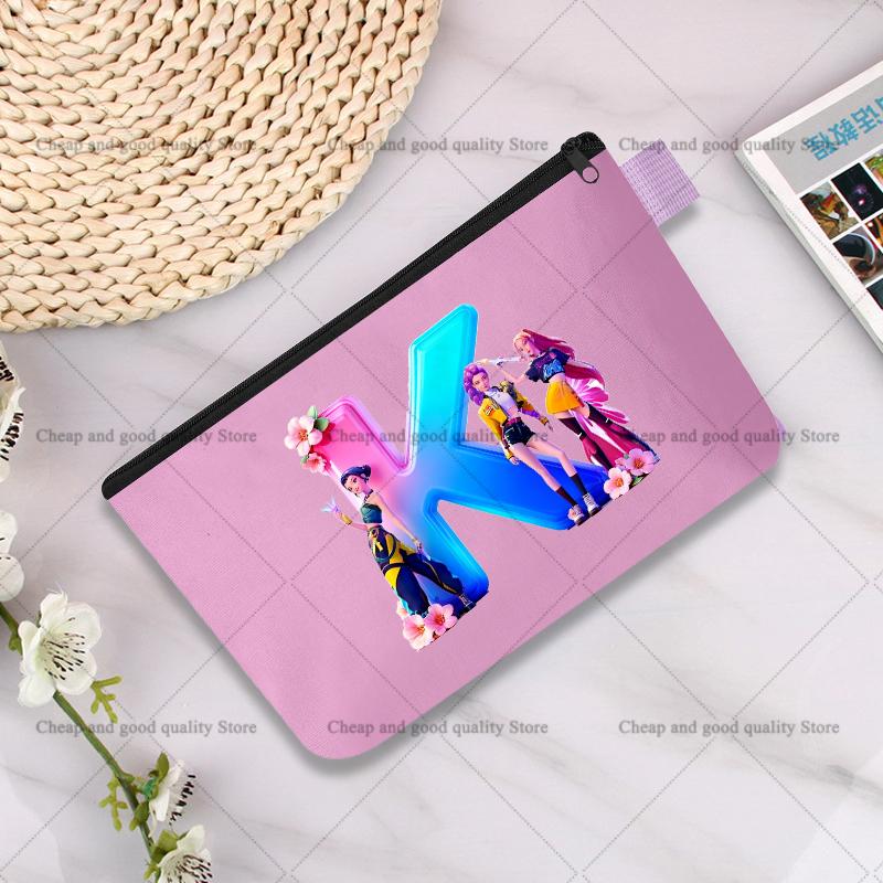 KPop Demon Hunters Pencil Case Cute Multipurpose Bag Fashion Anime Portable Cosmetics Storage Printing Go To School Beautiful Gift for Kid