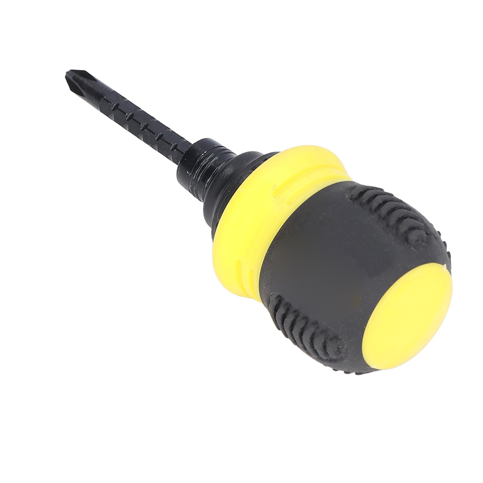 

Трещоточная отвертка крестовая 2-целевая регулируемая мини хром-ванадиевая легированная сталь аппаратное обеспечение желтый