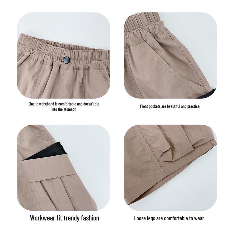 Boys' Summer Thin Cargo Shorts