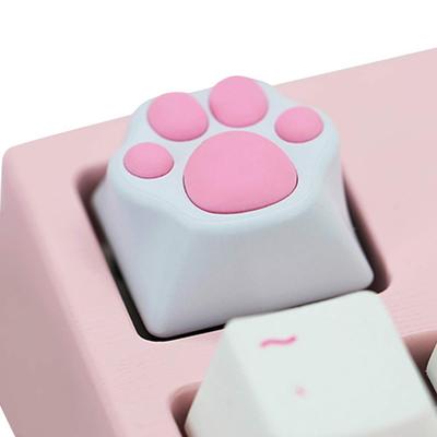 Umora Mechanical Keyboard Replacement Keycap Cat Claw Shape Kit Cute Stylish Moe Moe Gamer Silicone Key Replacement 1PCS Pink Cat (Sakura Claw)