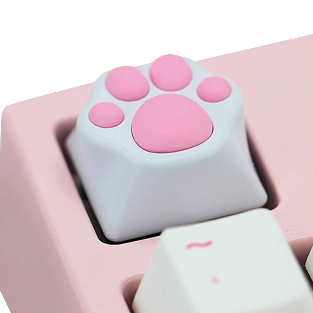 

Umora Механічна клавіатура Заміна ковпачка клавіші Форма котячої лапи Набір Милий Стильний Мое Мое Геймер Силіконова заміна клавіші 1 шт. Рожевий кіт (Сакура Кіготь)