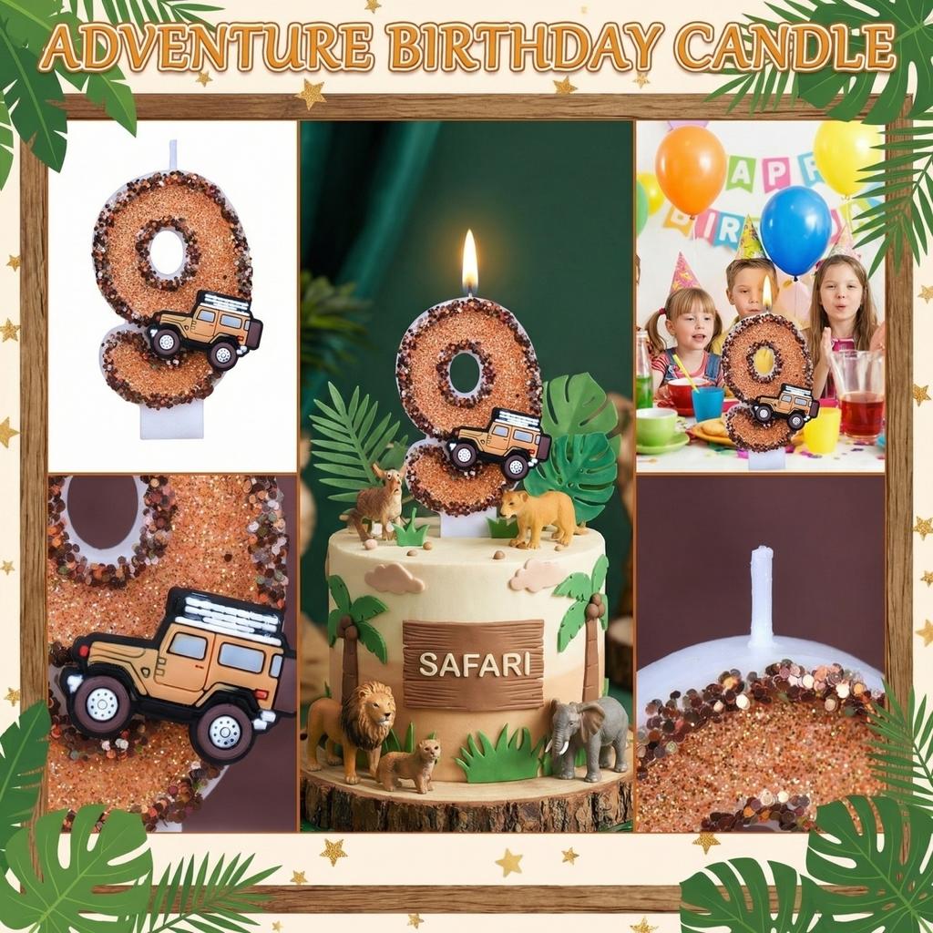 Fashion Cartoon Creative Birthday Candles Party Digital Candles