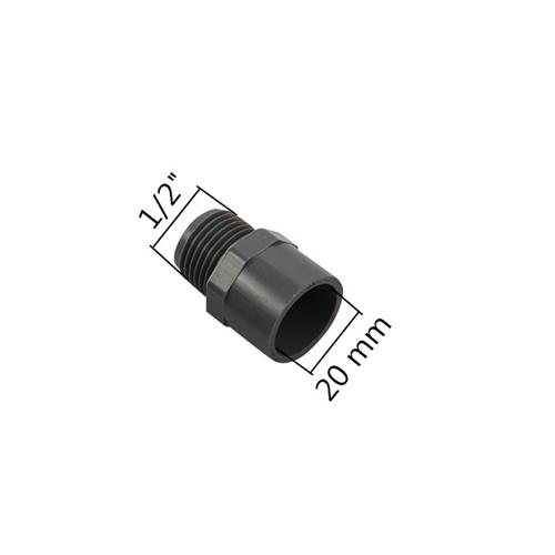 

1/2 3/4 1 Male Thread to ID 20/25/32mm Water Pipe PVC Straight Connector Garden Irrigation Tube Connection Joint Tank Adapter
