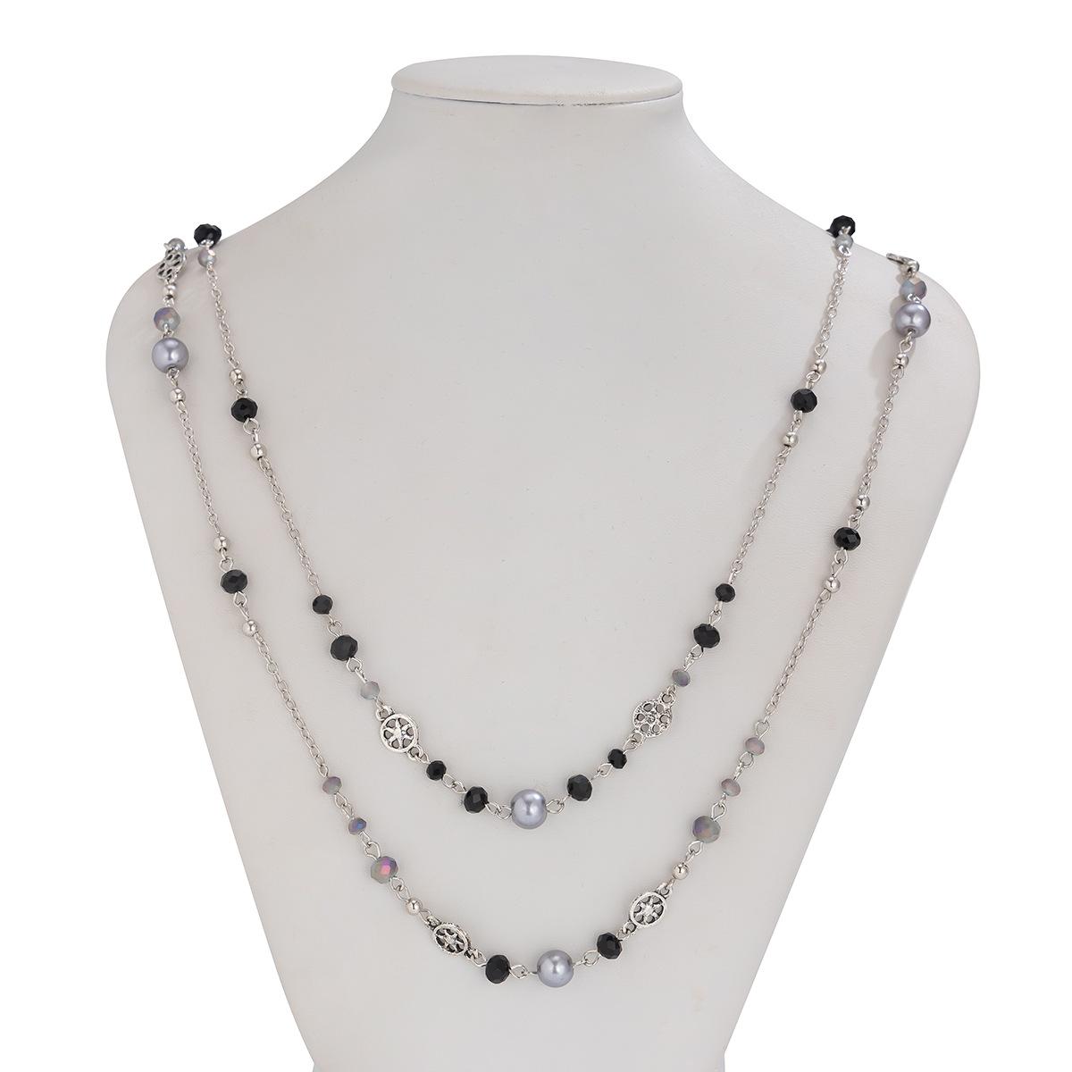 

Модне кольє для жіночих ювелірних виробів чорний