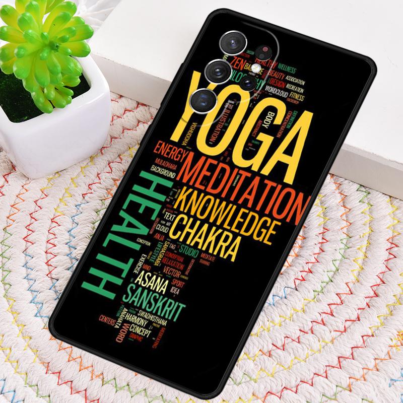 

Yoga Lotus Chakra TPU Phone Case For Samsung Galaxy note 10 pro S26 S25 S24 S23 S22 Ultra Plus S21 FE S20 Shockproof Cover Galaxy S23 Ultra