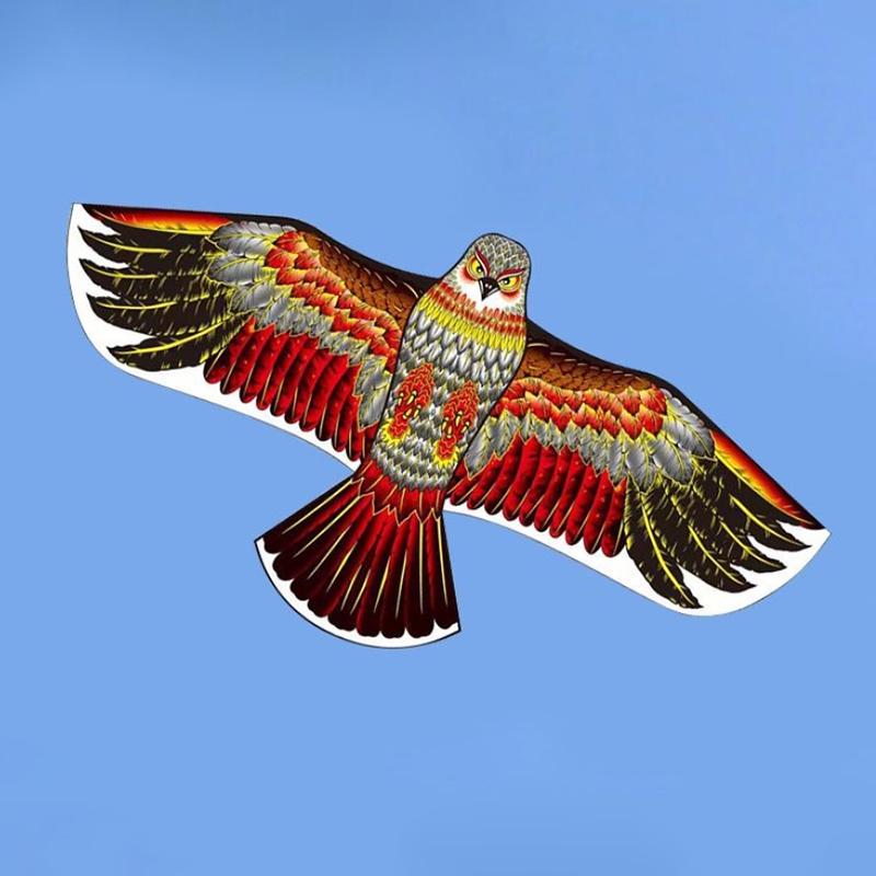 1.2M Flat Eagle Kite With 30 Meter Kite Line Outdoor Toys Bird Repelling Kite For Kids Gift
