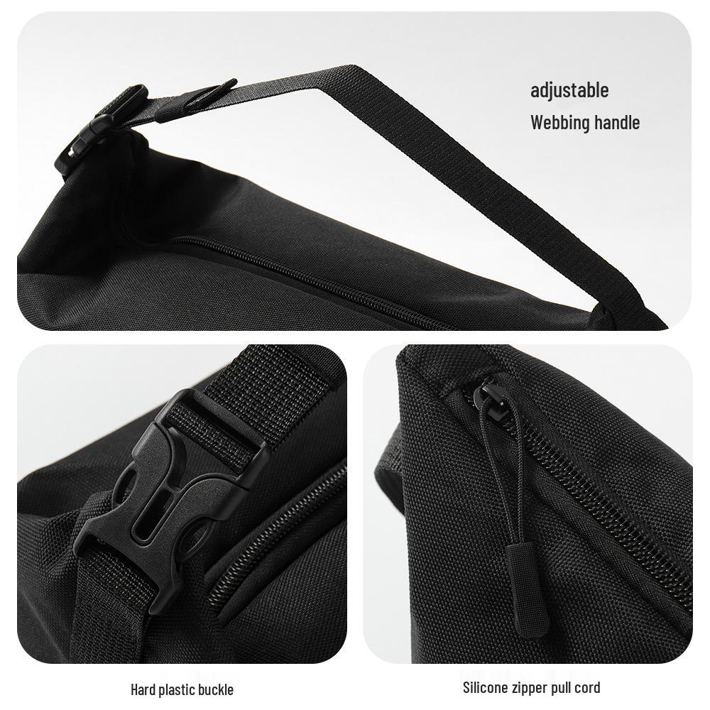 Sleek Insulated Lunch Bag with Buckle - Waterproof & Oil-proof, Thickened Aluminum Foil Protection