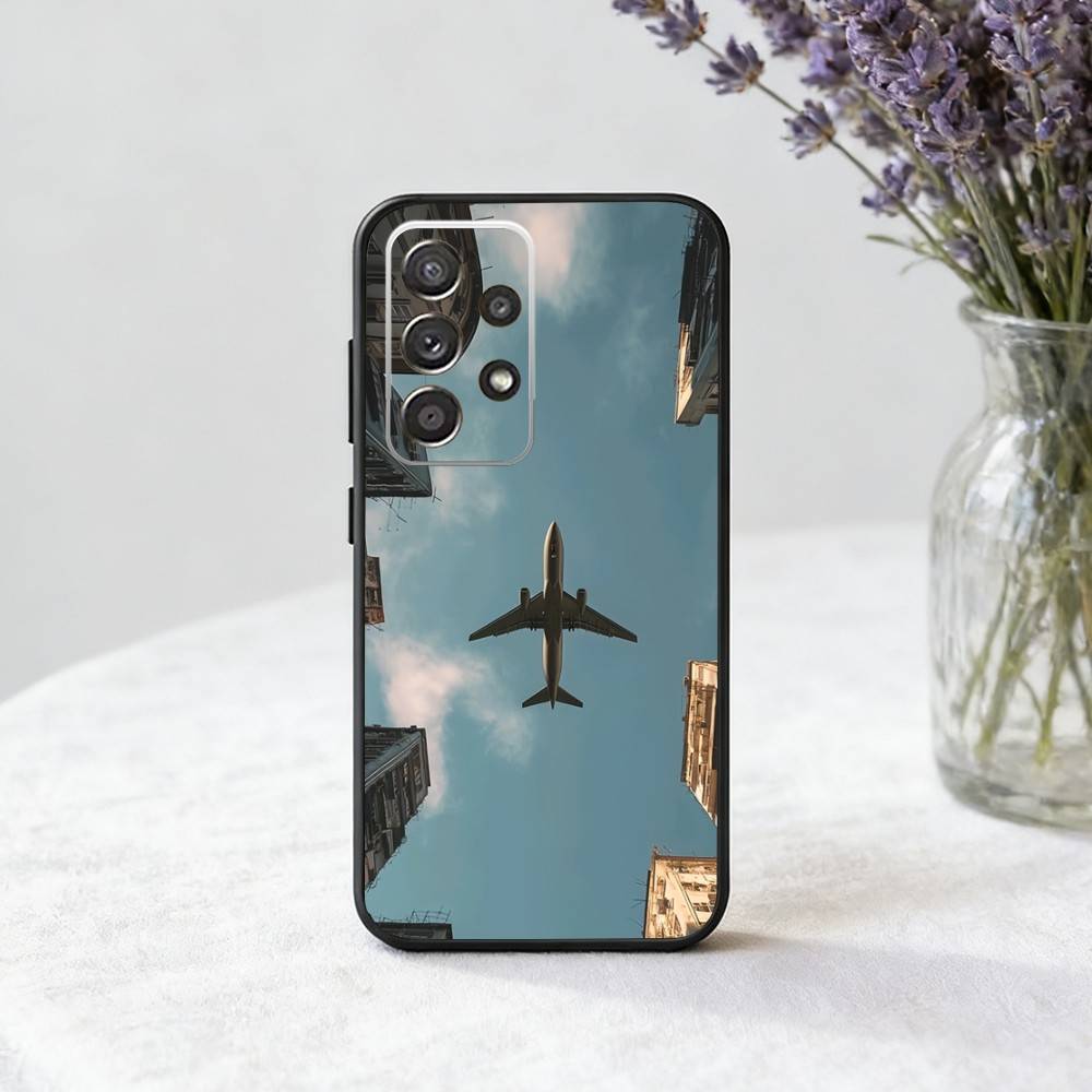 

Airplane Plane Phone Case For Samsung S25,S24,S21,S22,S23,S30,Ultra,S20,Plus,Fe,Note,5G Black Cover Samsung S21lite
